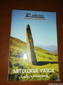 Libros: Mitologia Vasca, José. M. De Barrandiaran, editorial Txertoa